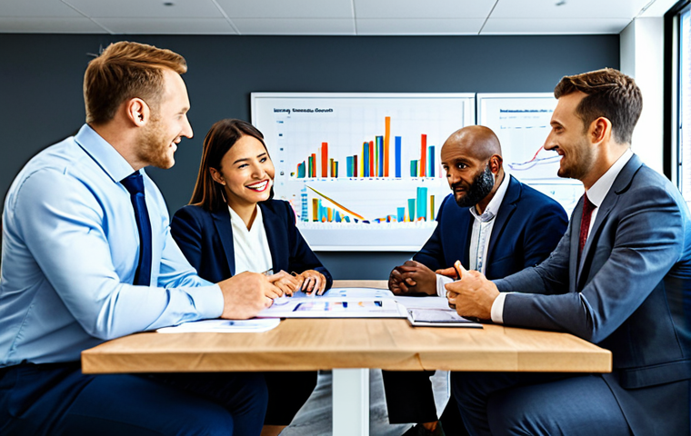 Ethical Investing**
"A diverse group of fully clothed investors, appropriate attire, collaborating around a table covered with financial charts and graphs, discussing sustainable business practices, modern office setting, bright and professional atmosphere, safe for work, perfect anatomy, correct proportions, natural pose, family-friendly, professional photography, high quality."
**